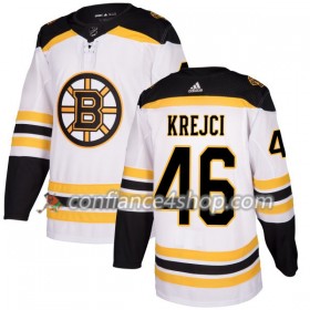 Adidas Maillot de Hockey Boston Bruins David Krejci 46 2017-2018 Blanc Authentic - Homme